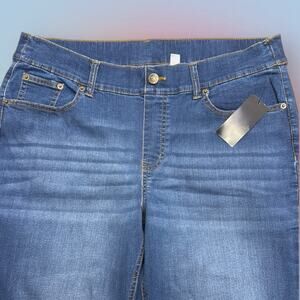 DENIM & COMPANY Women’s 16P Blue Jeans